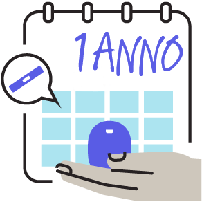 Calendario che mostra Eversense 365, l'unico CGM che dura un anno